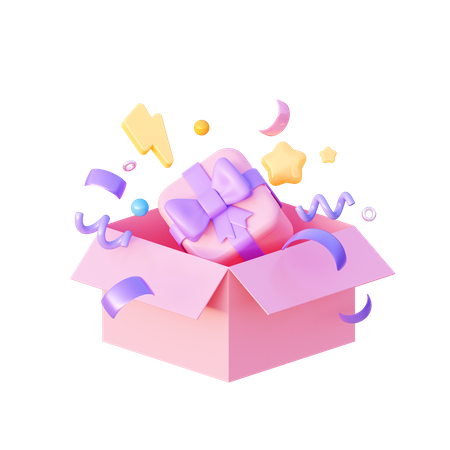Cadeau d'anniversaire  3D Icon