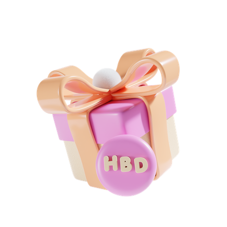 Cadeau d'anniversaire  3D Icon