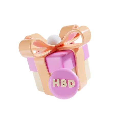 Cadeau d'anniversaire  3D Icon