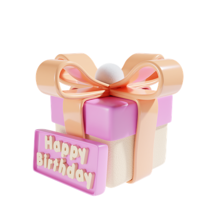 Cadeau d'anniversaire  3D Icon