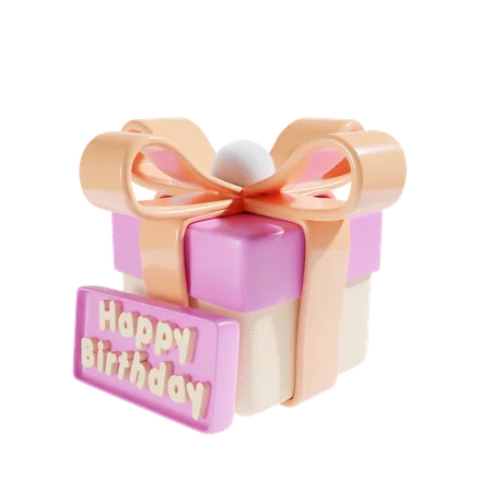 Cadeau d'anniversaire  3D Icon