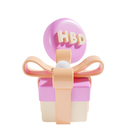 Cadeau d'anniversaire  3D Icon