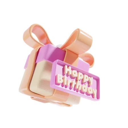 Cadeau d'anniversaire  3D Icon