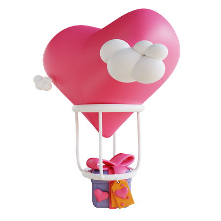 Cadeau de saint valentin  3D Illustration