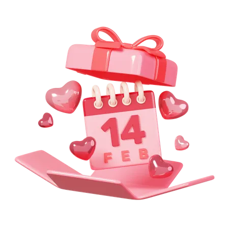 Cadeau de saint valentin  3D Icon