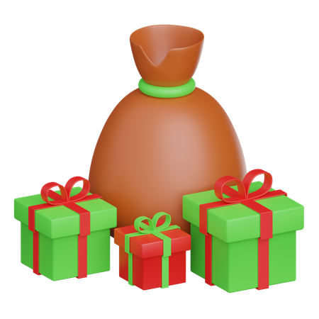 Cadeau de Noël  3D Icon