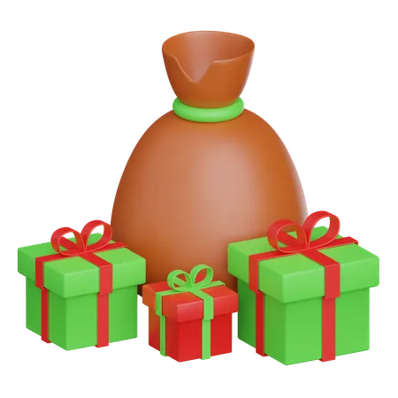 Cadeau de Noël  3D Icon