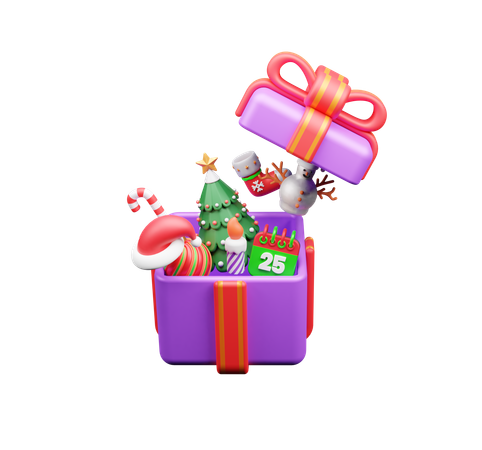 Cadeau de Noël  3D Icon