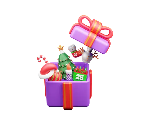 Cadeau de Noël  3D Icon