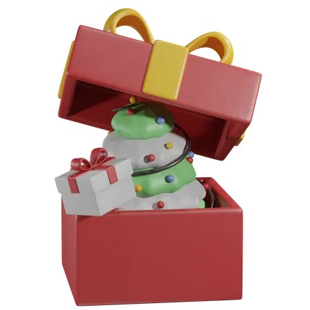 Cadeau de Noël  3D Icon