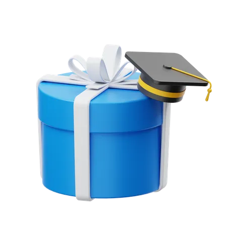 Cadeau de remise des diplômes  3D Illustration