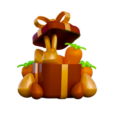 Cadeau de Pâques  3D Illustration