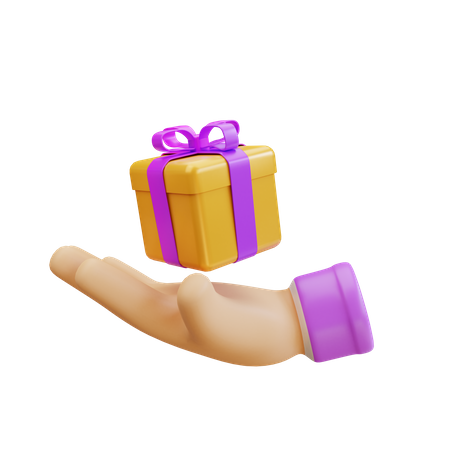 Cadeau de prise de main  3D Icon