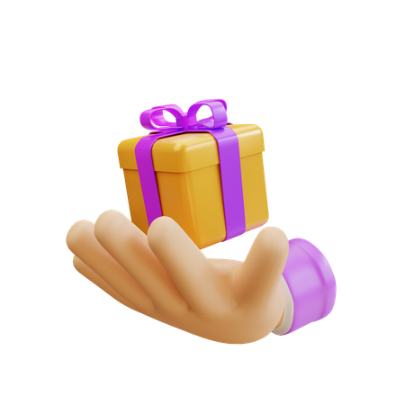 Cadeau de prise de main  3D Icon