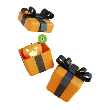 Cadeau d'Halloween  3D Icon