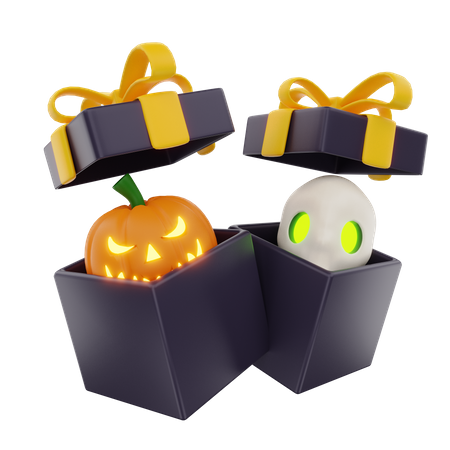 Cadeau d'Halloween  3D Icon