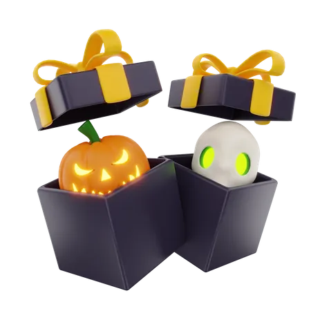 Cadeau d'Halloween  3D Icon