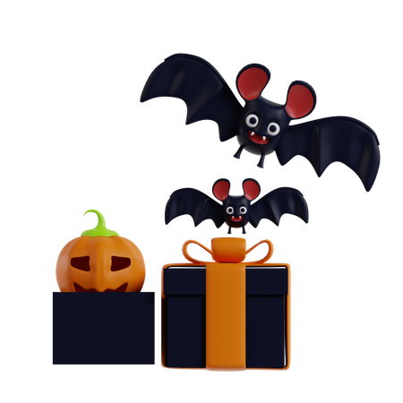 Cadeau d'Halloween  3D Icon