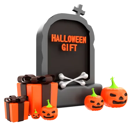 Cadeau d'Halloween  3D Icon