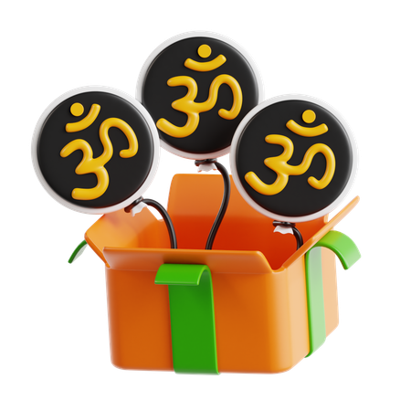 Cadeau de Diwali  3D Icon