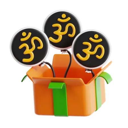 Cadeau de Diwali  3D Icon