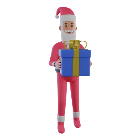 Cadeau de père Noël  3D Illustration