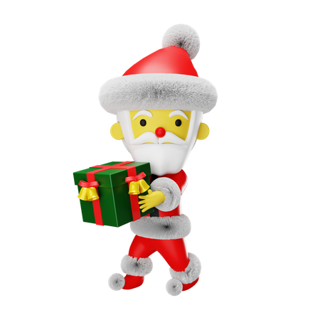 Cadeau de père Noël  3D Icon