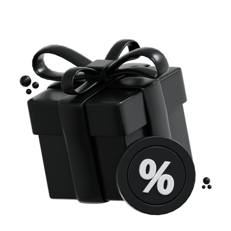 Cadeau du vendredi noir  3D Icon