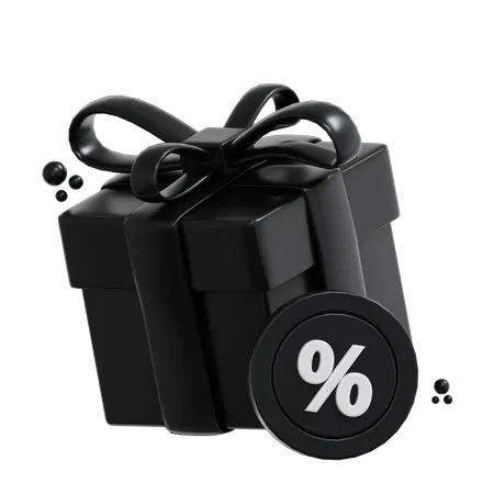 Cadeau du vendredi noir  3D Icon