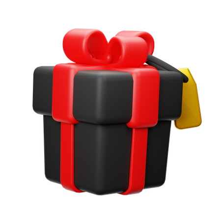 Cadeau du vendredi noir  3D Icon