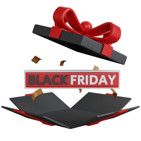 Cadeau du vendredi noir  3D Icon