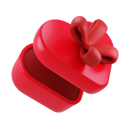 Cadeau en forme de coeur  3D Icon