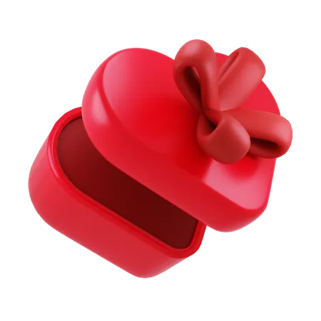 Cadeau en forme de coeur  3D Icon