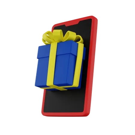 Cadeau en ligne  3D Icon