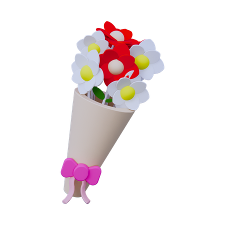 Fleurs cadeaux  3D Icon