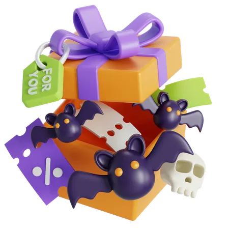 Cadeau d'Halloween  3D Icon