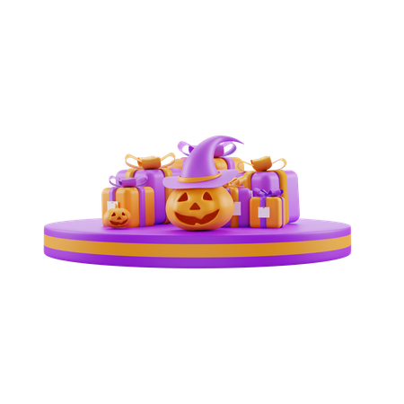 Cadeau d'Halloween  3D Icon