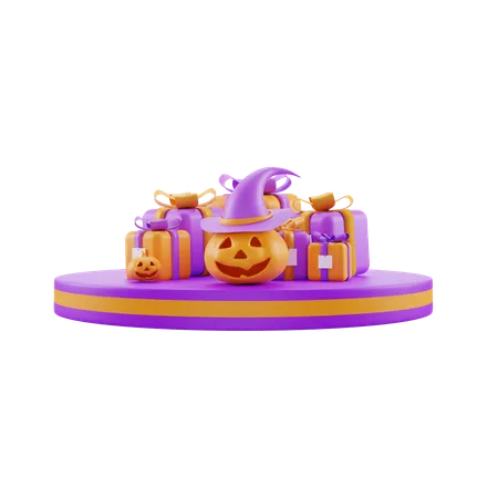 Cadeau d'Halloween  3D Icon