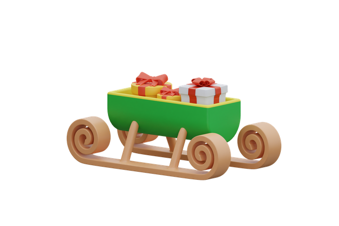 Luge cadeau  3D Icon