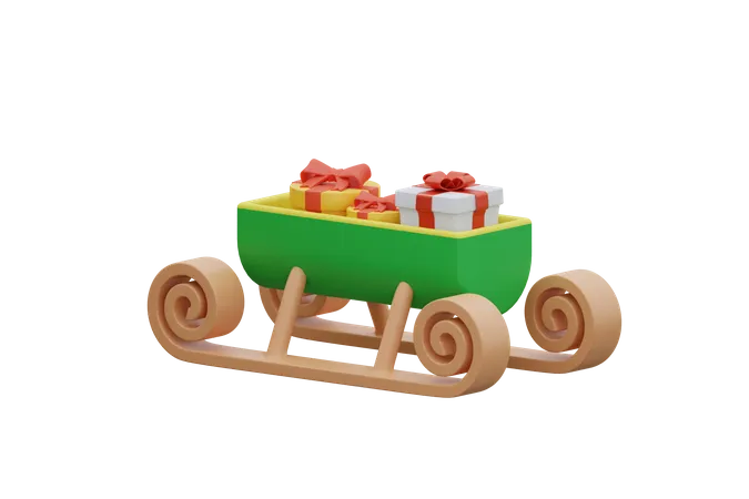 Luge cadeau  3D Icon