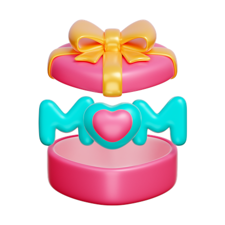 Cadeau maman  3D Icon