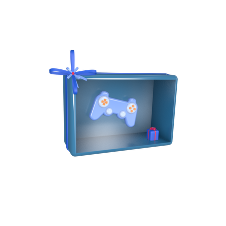 Cadeau marketing avec une clé de jeu pour console  3D Icon