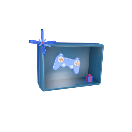 Cadeau marketing avec une clé de jeu pour console  3D Icon