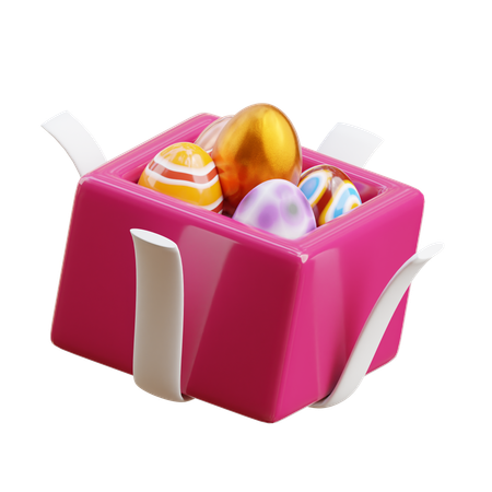 Cadeau d'oeuf de Pâques  3D Icon