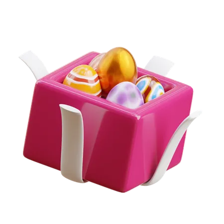 Cadeau d'oeuf de Pâques  3D Icon