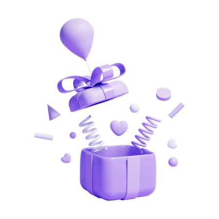 Ouverture de cadeaux  3D Icon