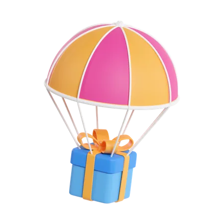 Parachute cadeau  3D Icon