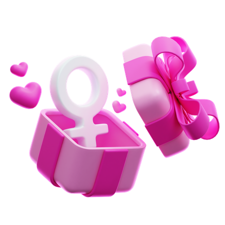 Cadeau pour la journée des femmes  3D Icon