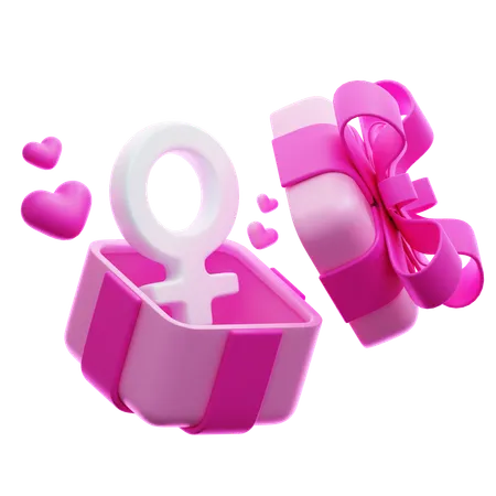 Cadeau pour la journée des femmes  3D Icon