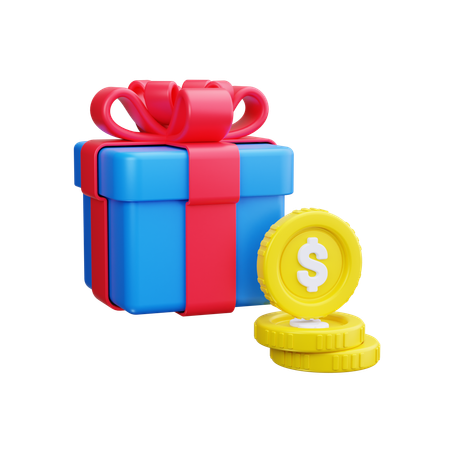 Prix du cadeau  3D Icon